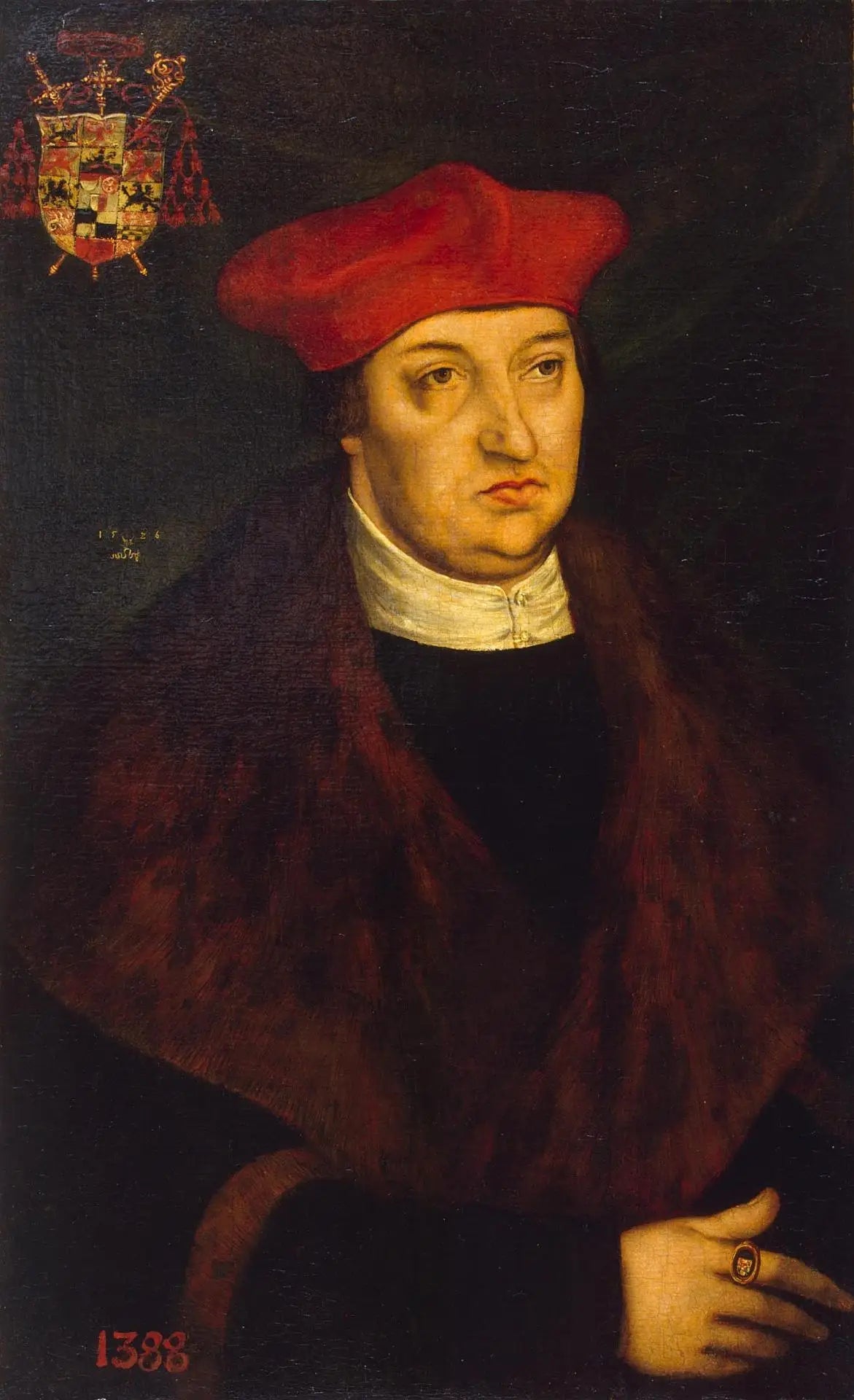 Portrait du cardinal Albrecht de Brandebourg - Lucas Cranach the Elder image 1 tableau peint à l’huile sur toile