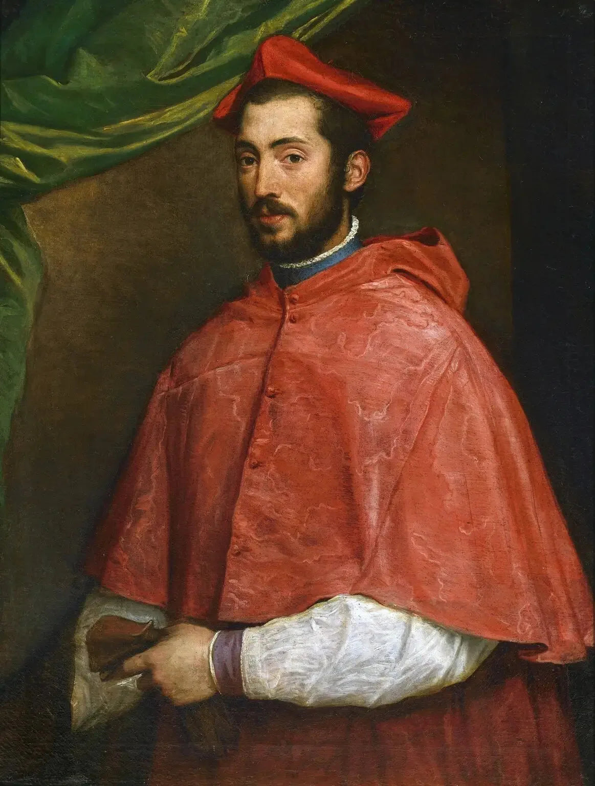 Portrait du cardinal Alexandre Farnèse - Titian image 1 reproduction d’œuvre d’art à l’huile