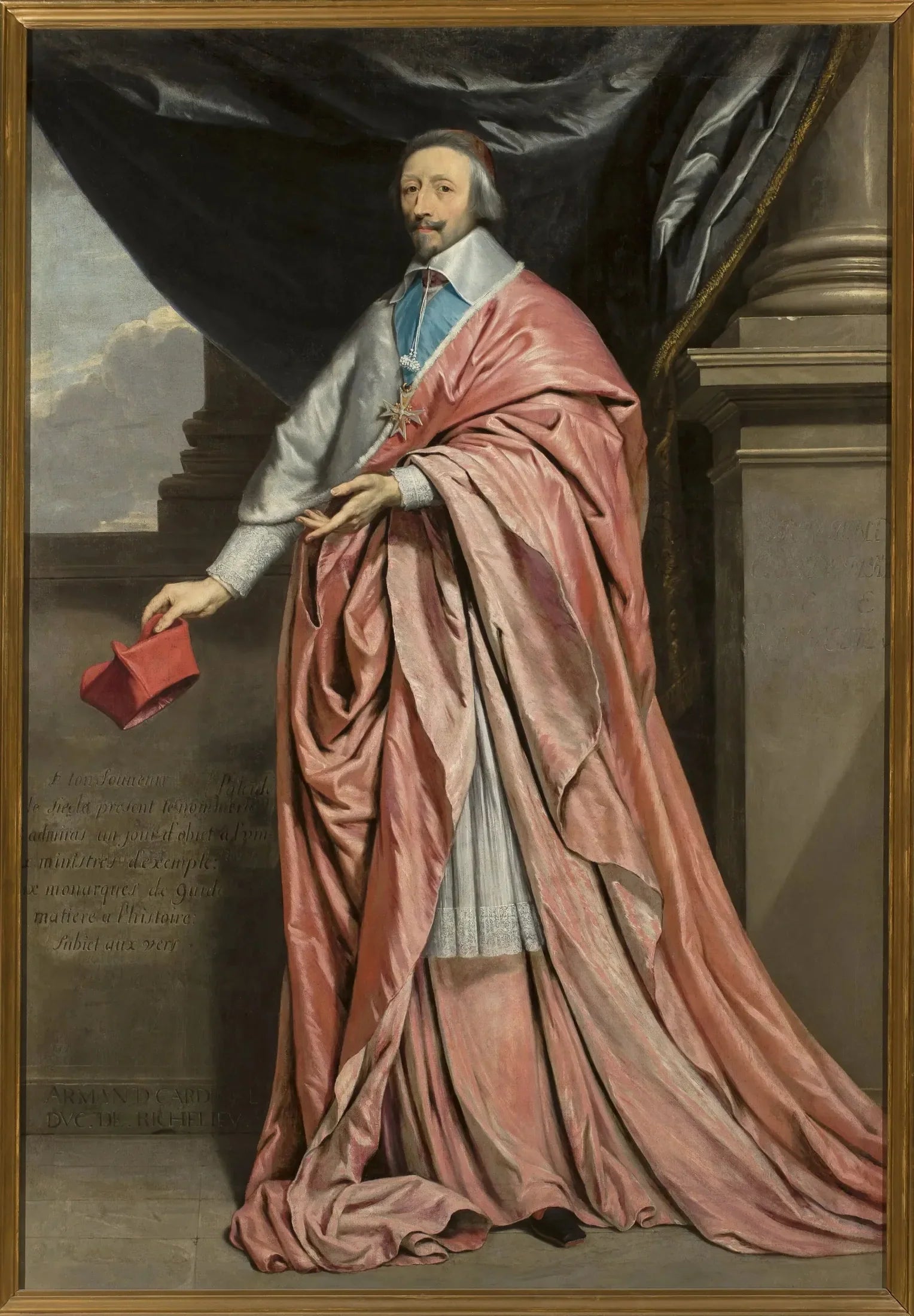 Portrait du cardinal de Richelieu. - Philippe de Champaigne image 1 reproduction de peinture à l’huile