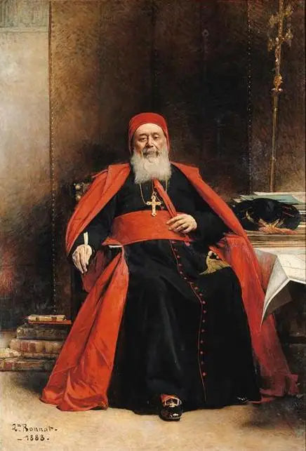 Portrait du Cardinal Lavigerie - Léon Bonnat image 1 copie de tableau peinte à la main