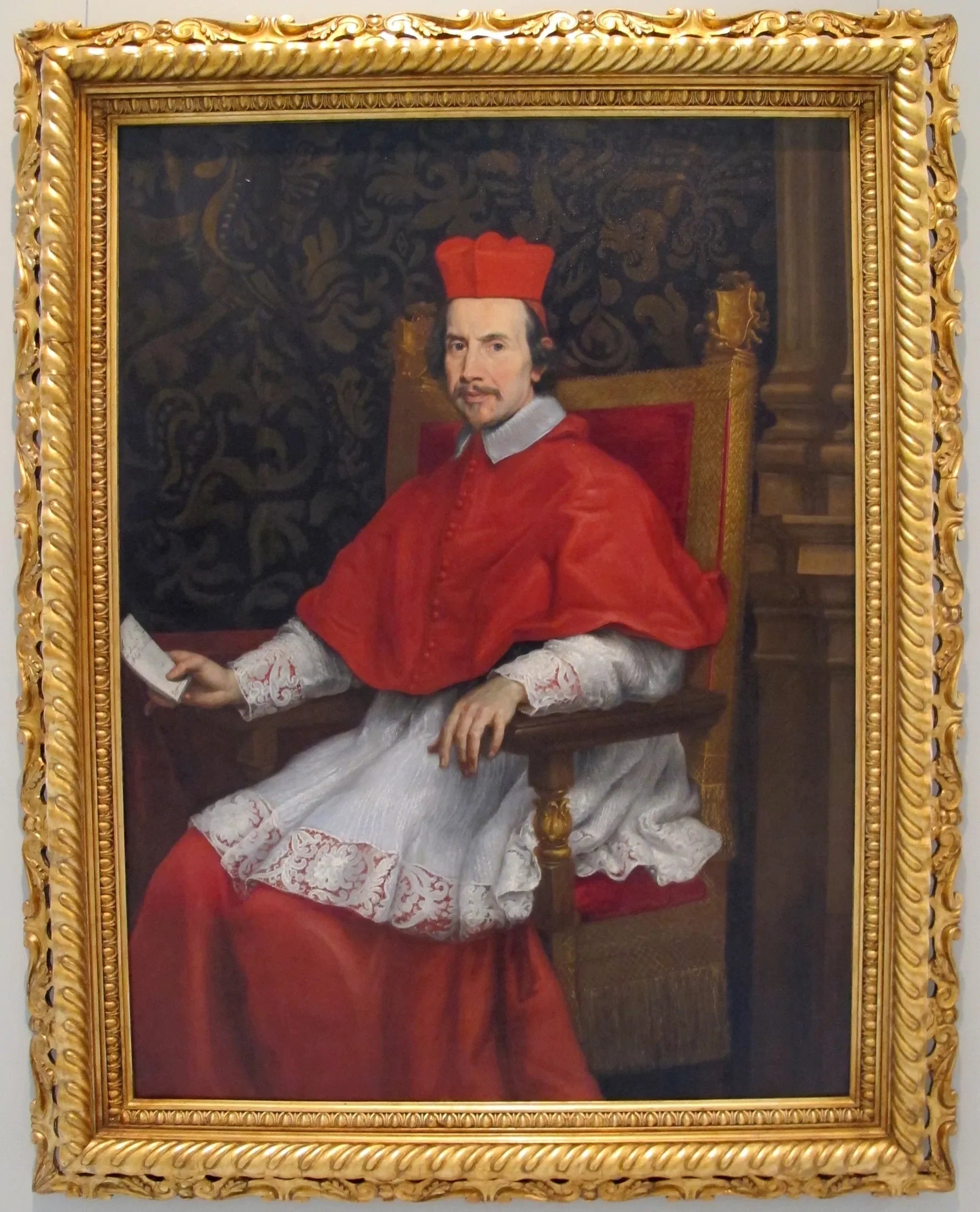Portrait du cardinal Marco Galli - Giovanni Battista Gaulli image 1 tableau peint à l’huile sur toile