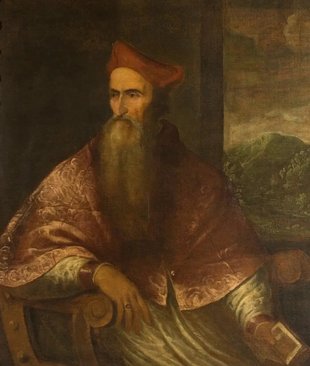 Portrait du cardinal Pietro Bembo - Titian image 1 tableau peint à l’huile sur toile