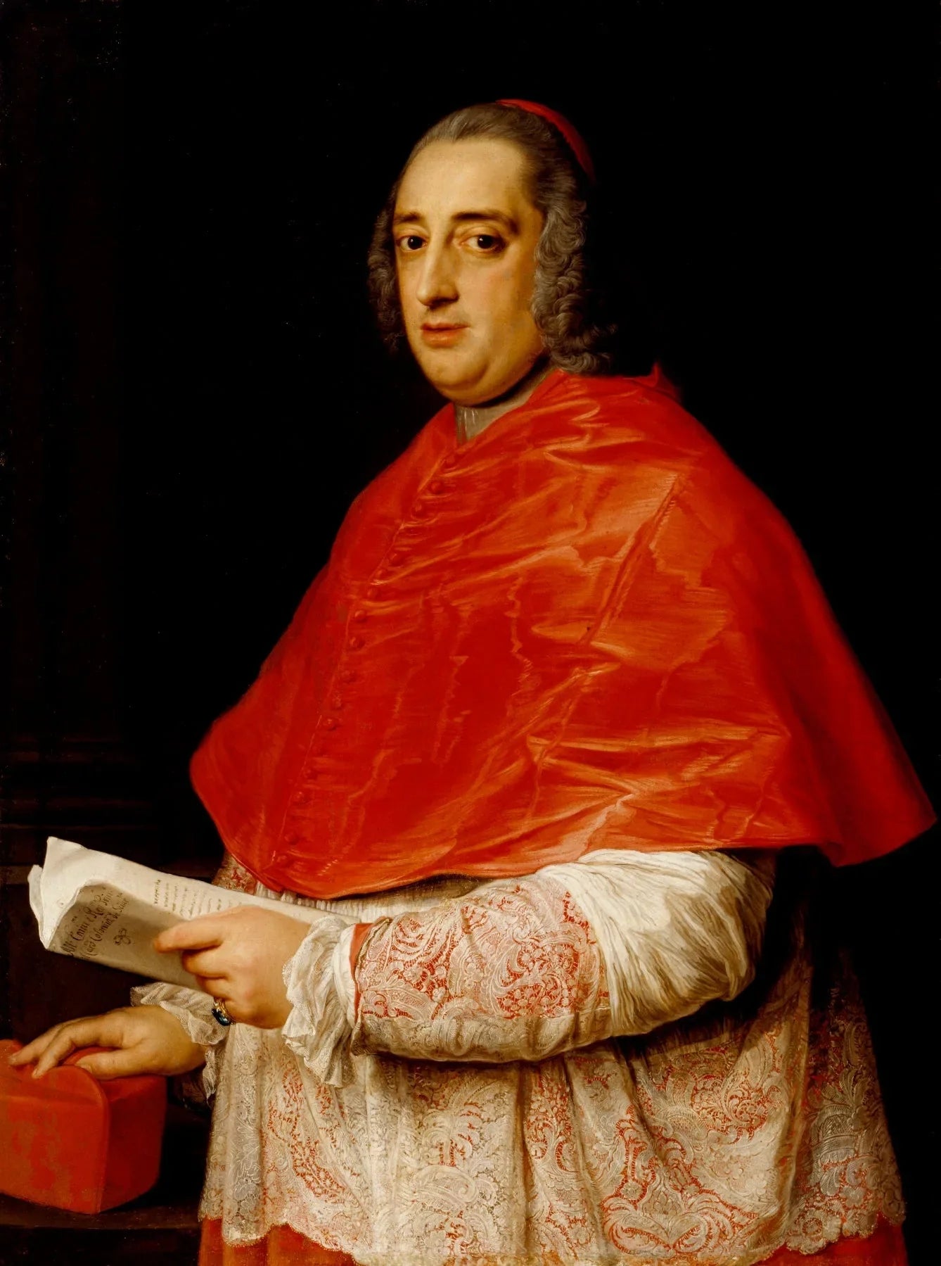 Portrait du cardinal Prospero Colonna di Sciarra - Pompeo Batoni image 1 reproduction de peinture à l’huile