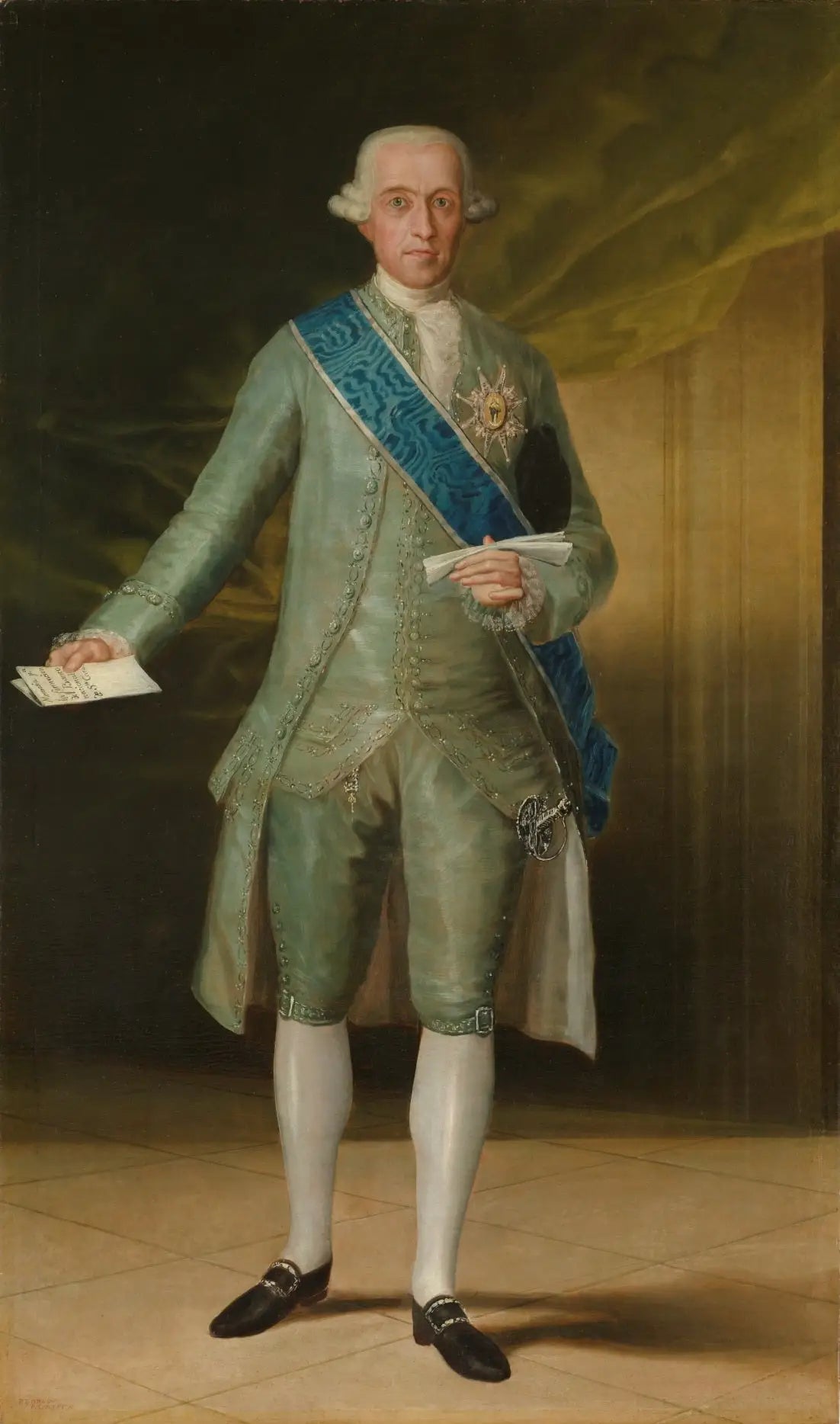 Portrait du Comte de Floridablanca - Francisco de Goya image 1 reproduction de peinture à l’huile