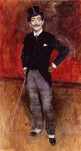 Portrait du comte De Rasty - Giovanni Boldini image 1 reproduction artisanale de tableau