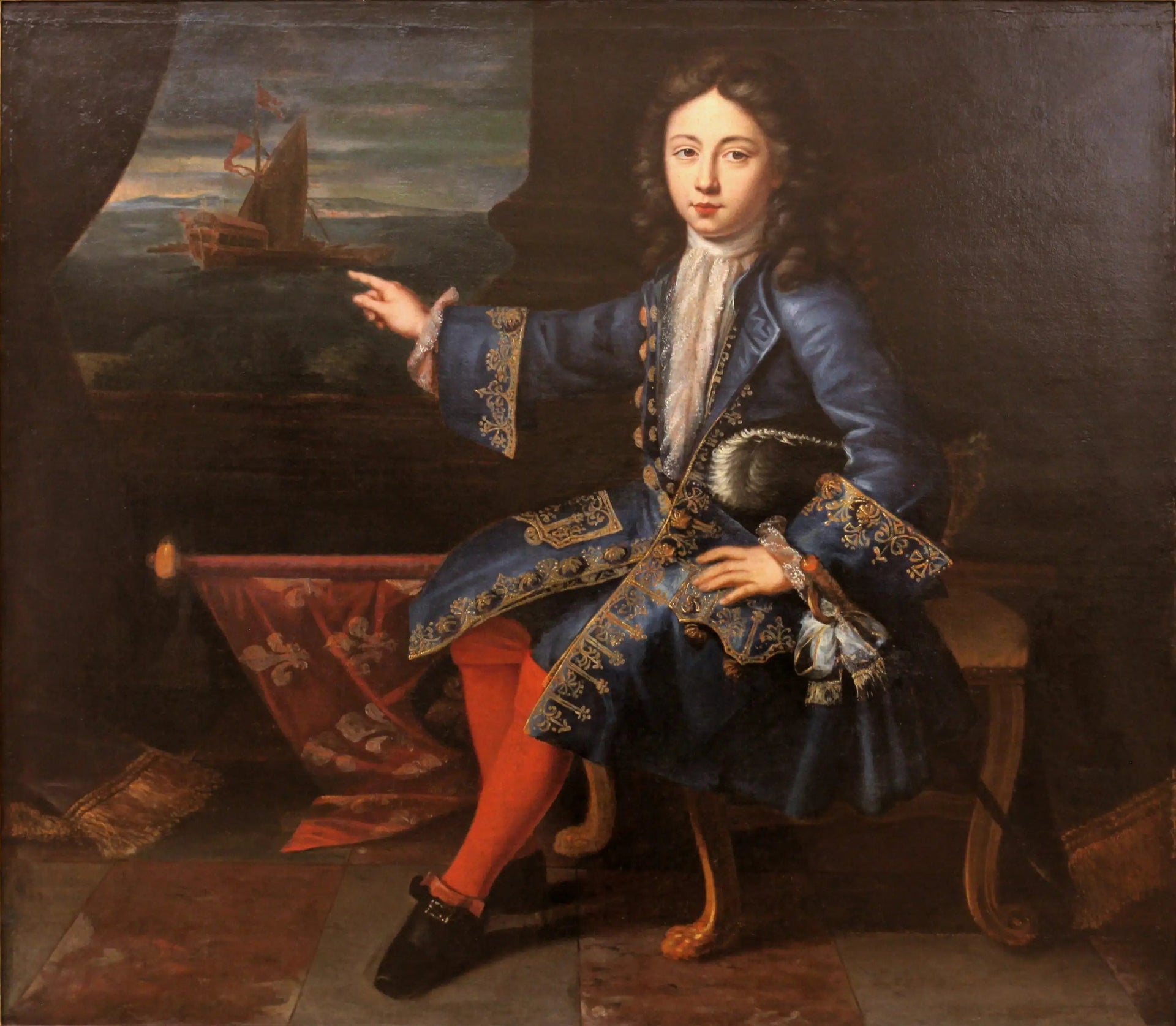 Portrait du comte de Toulouse - Hyacinthe Rigaud image 1 copie peinte à la main à l’huile