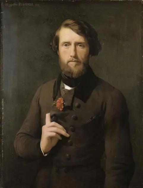 Portrait du comte Félix d'Arjuzon (1800-1874) - Hippolyte Flandrin image 1 tableau peint à l’huile sur toile