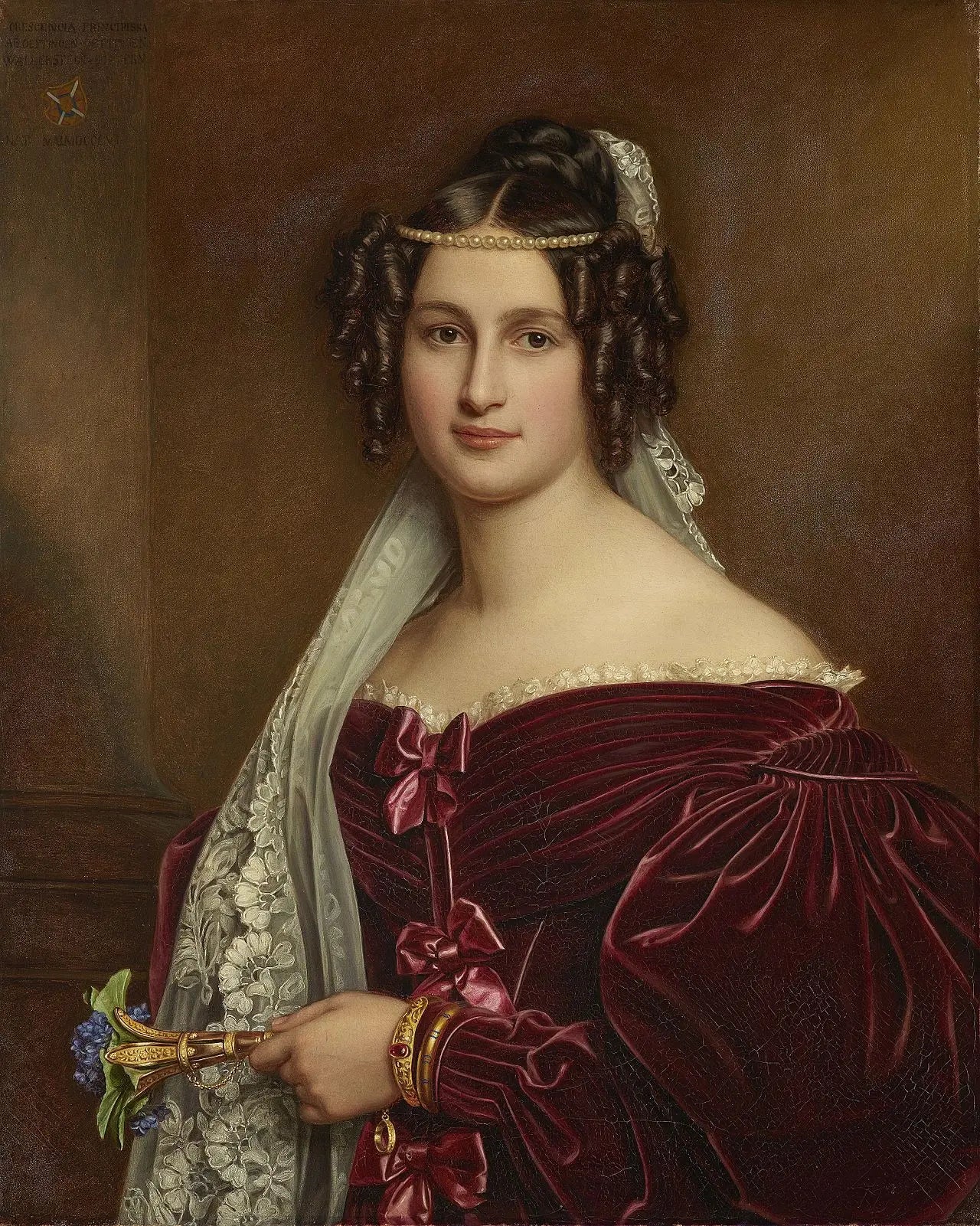 Portrait du Crescentia Bourgin - Joseph Karl Stieler image 1 reproduction de peinture à l’huile