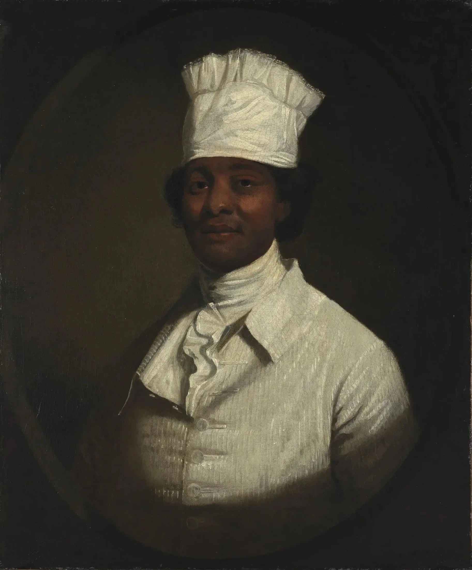 Portrait du cuisinier de George Washington - Gilbert Stuart image 1 reproduction de peinture à l’huile