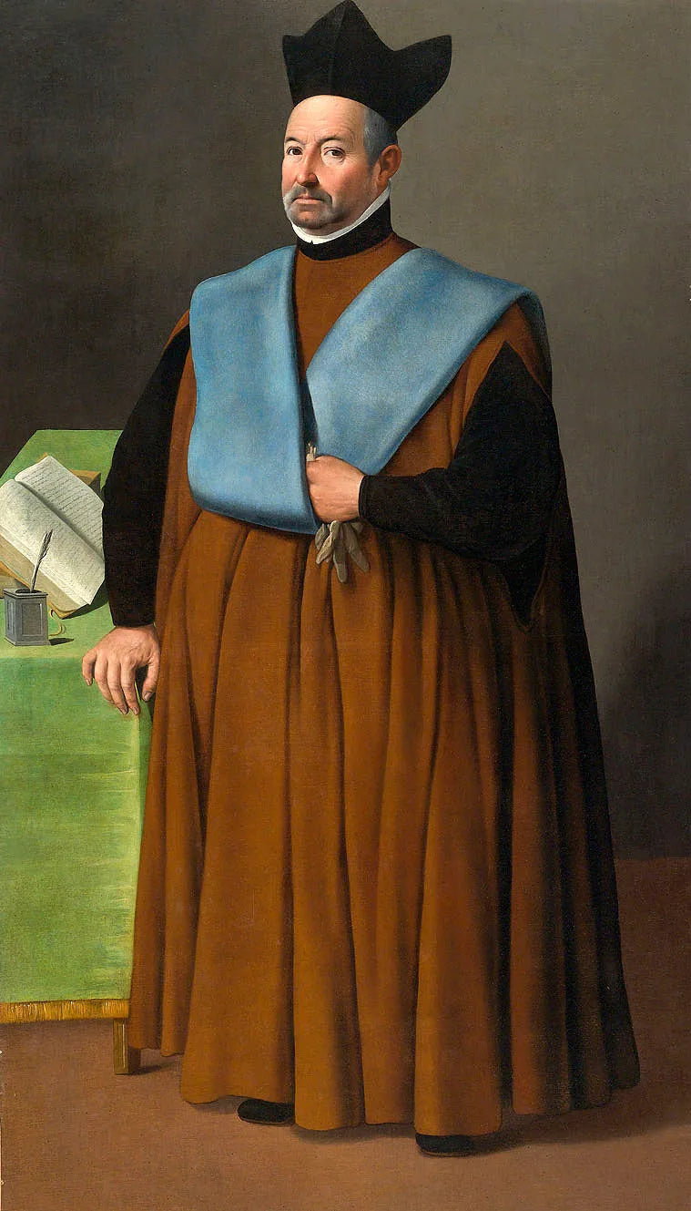 Portrait du docteur Juan Martínez Serrano - Francisco de Zurbarán image 1 tableau peint à l’huile sur toile