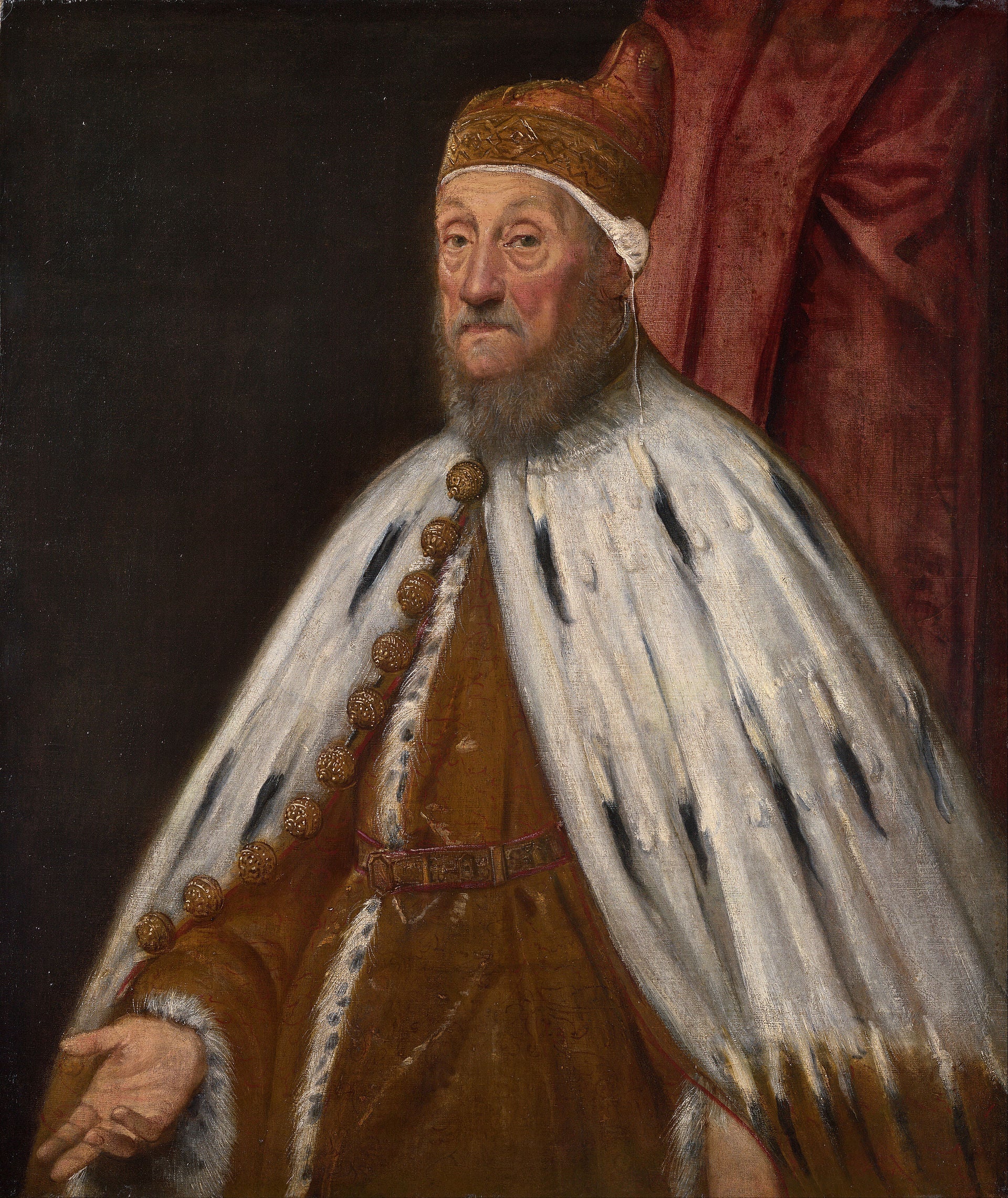 Portrait du doge Pietro Loredano - Jacopo Tintoretto image 1 copie peinte à la main à l’huile