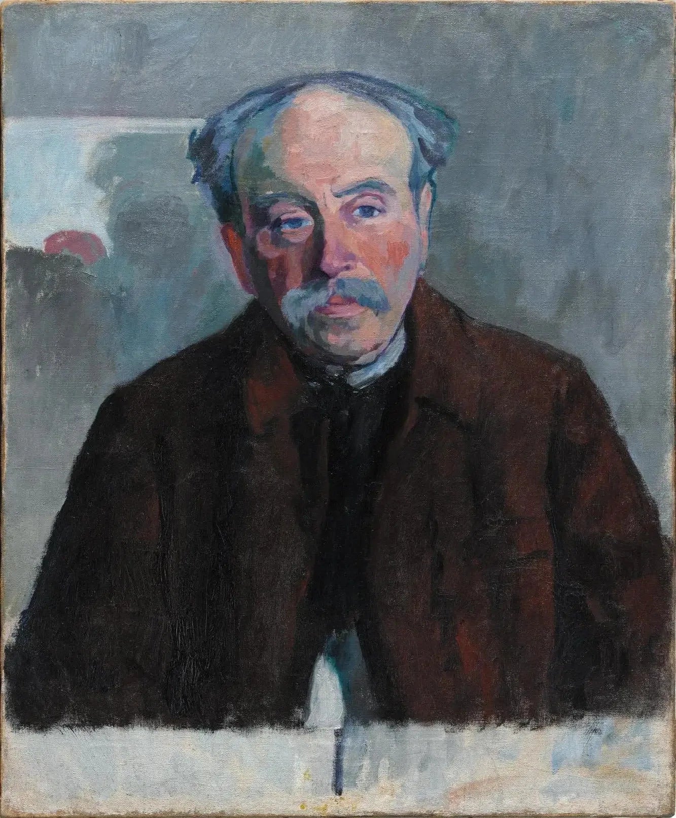 Portrait du Douanier Rousseau - Robert Delaunay image 1 copie peinte à la main à l’huile