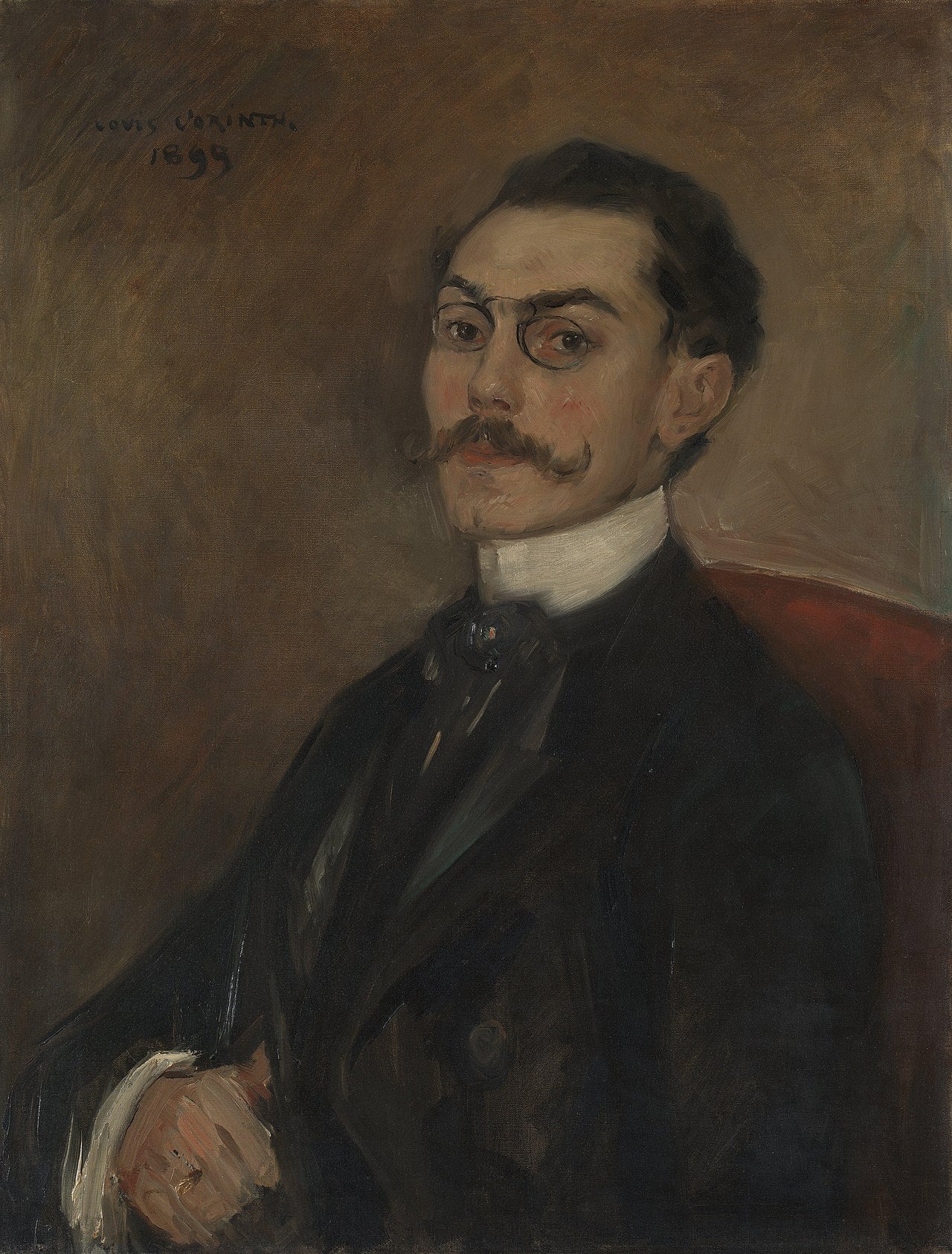 Portrait du Dr Ferdinand Mainzer, - Lovis Corinth image 1 tableau peint à l’huile sur toile