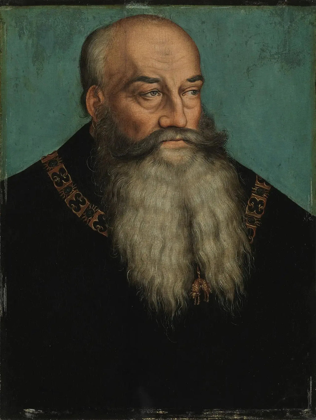 Portrait du duc Georges de Saxe, dit Georges le barbu - Lucas Cranach the Elder image 1 reproduction d’œuvre d’art à l’huile