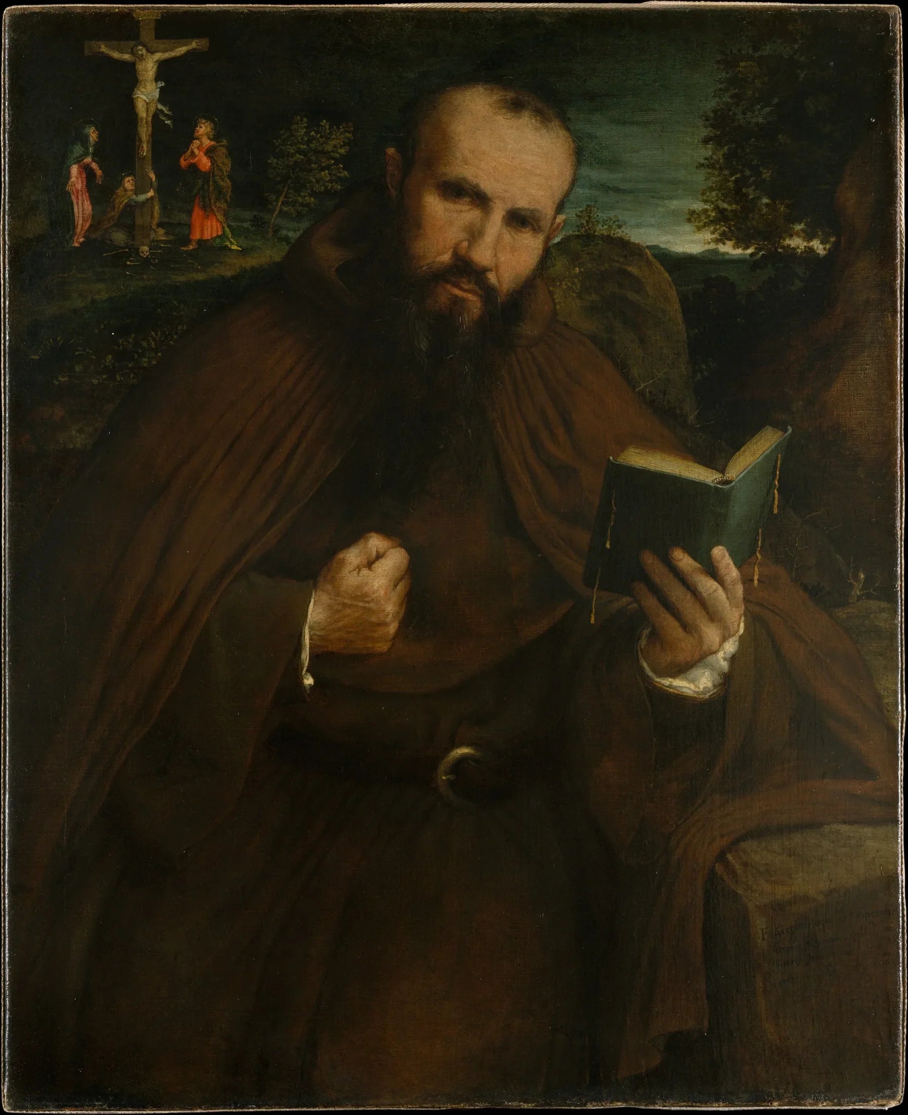 Portrait du frère Gregorio Belo de Vicence - Lorenzo Lotto image 1 reproduction artisanale de tableau