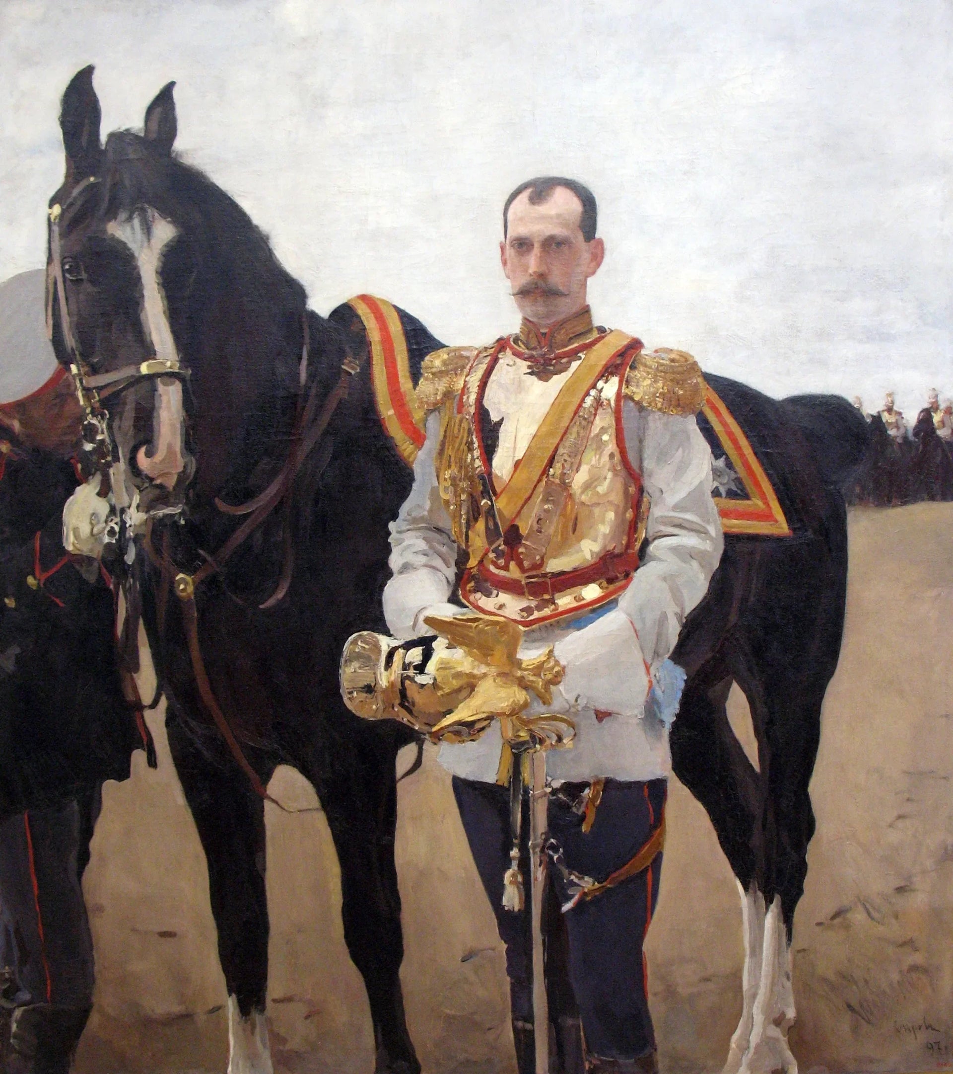 Portrait du grand-duc Pavel Alexandrovitch - Valentin Serov image 1 copie peinte à la main à l’huile