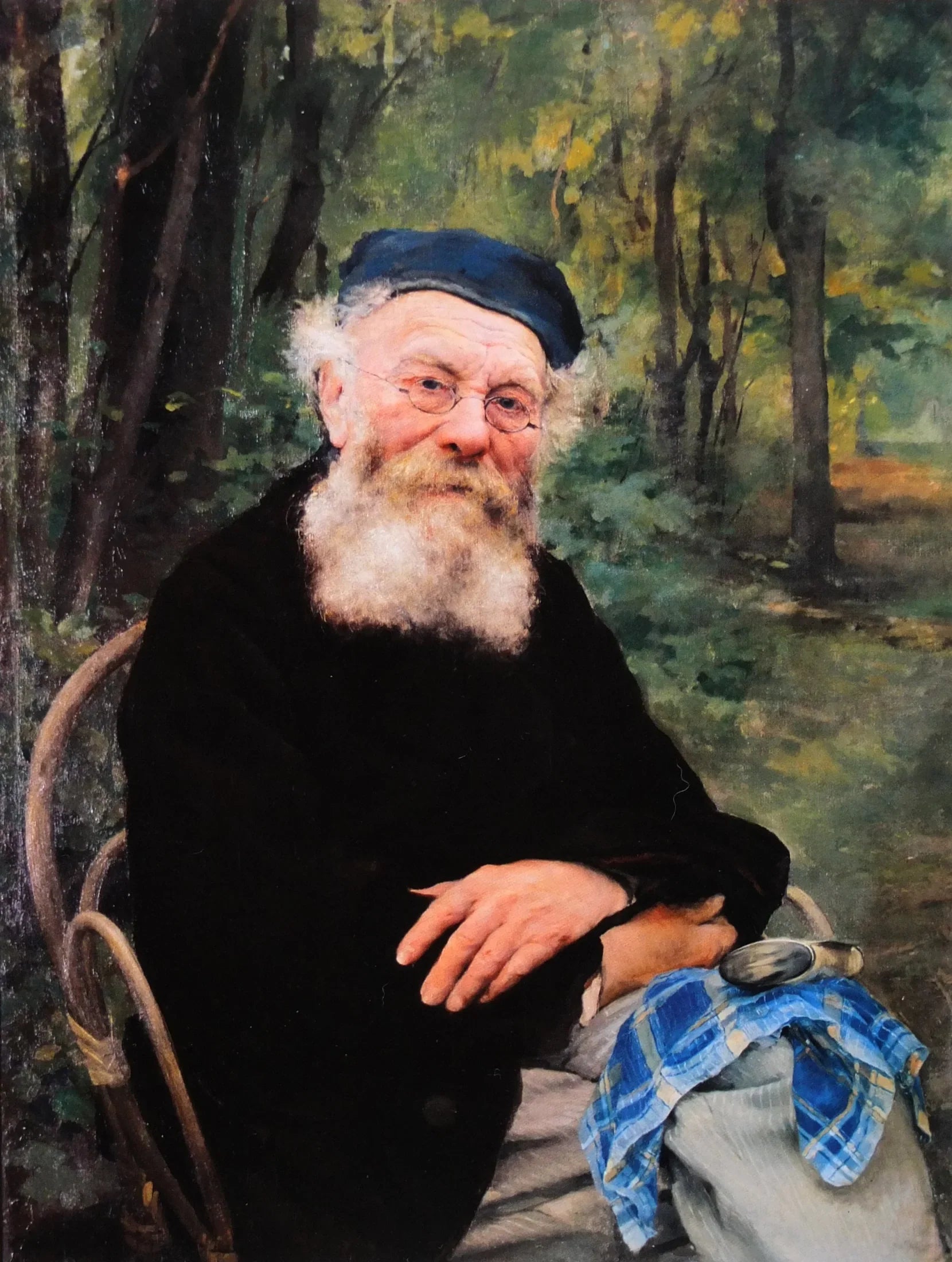 Portrait du grand-père de l'artiste - Jules Bastien-Lepage image 1 reproduction d’œuvre d’art à l’huile