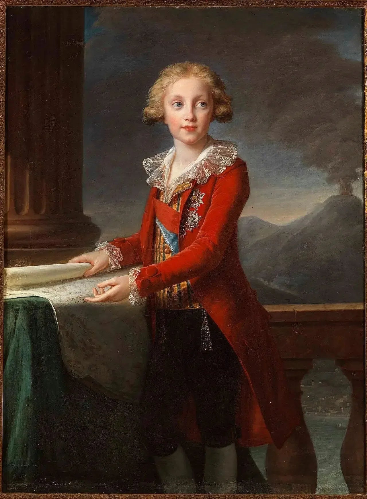 Portrait du jeune Francesco de Bourbon-Sicile - Élisabeth Vigée Le Brun image 1 reproduction de peinture à l’huile