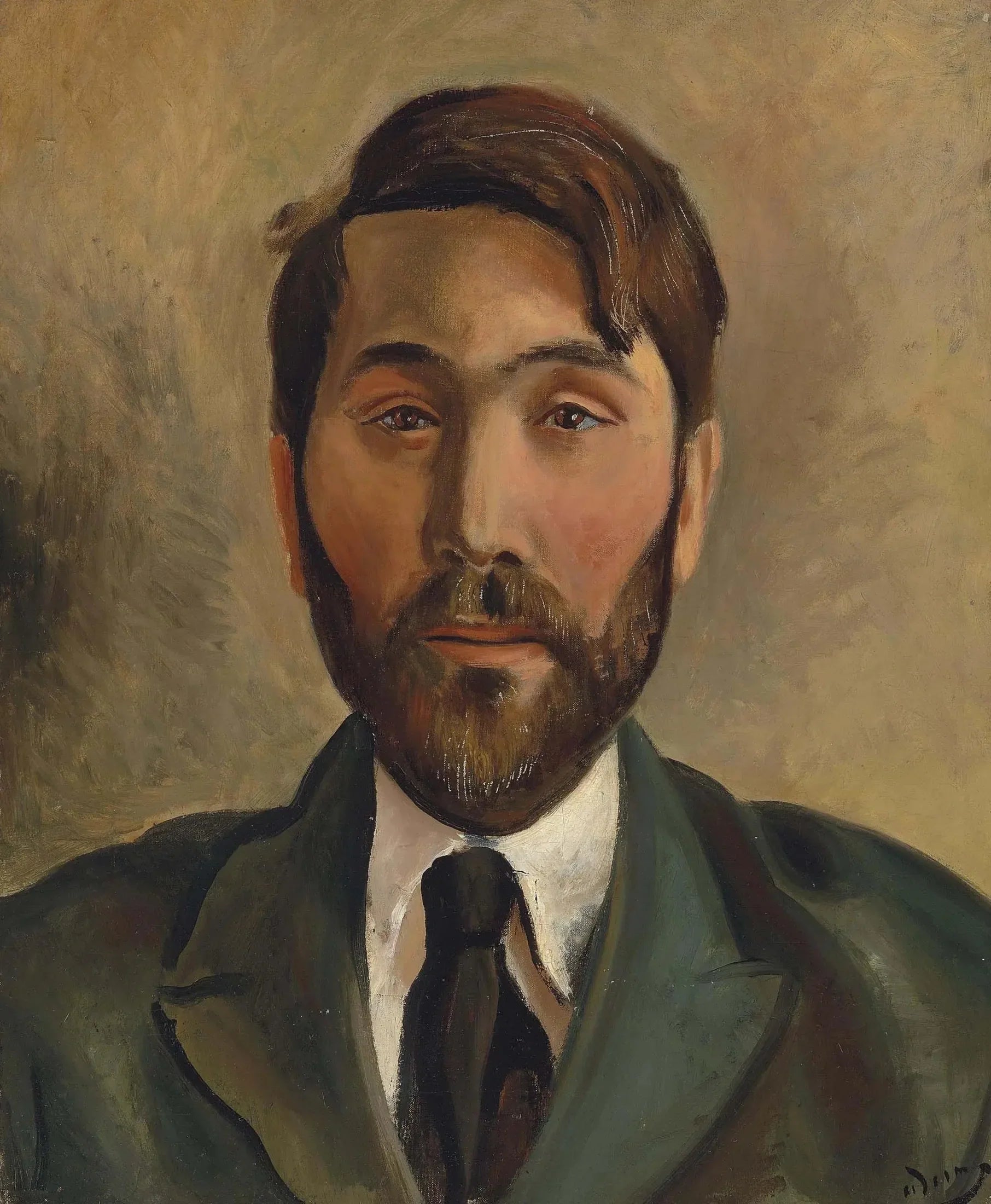 Portrait du marchand Léopold Zborowski - André Derain image 1 copie de tableau peinte à la main