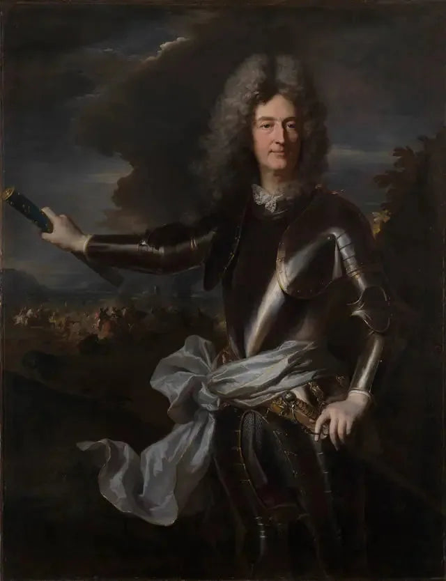 Portrait du maréchal Charles-Auguste Goyon de Matignon, comte de Gacé - Hyacinthe Rigaud image 1 reproduction de peinture à l’huile