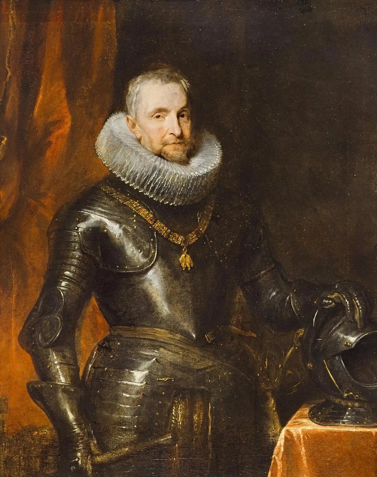 Portrait du marquis Ambrogio Spinola (1569 - 1630) - Antoine van Dyck image 1 reproduction de peinture à l’huile