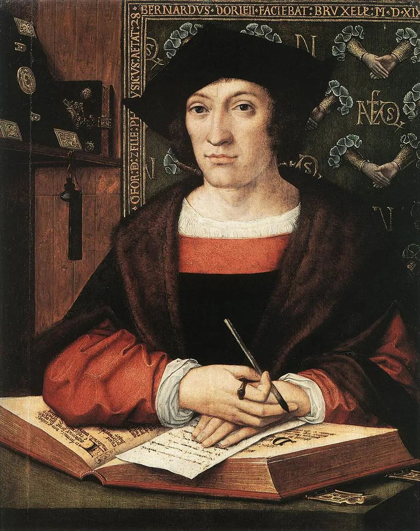 Portrait du médecin Joris van Zelle - Bernard van Orley image 1 tableau peint à l’huile sur toile