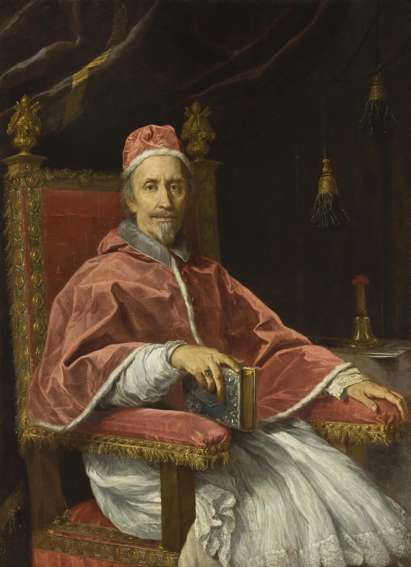 Portrait du pape Clément IX (1600-1669) - Carlo Maratta image 1 copie peinte à la main à l’huile