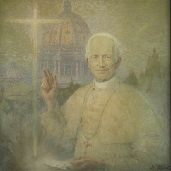 Portrait du pape Léon XIII - Eliseu Visconti image 1 tableau peint à l’huile sur toile