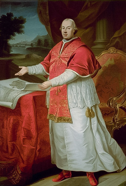 Portrait du pape Pie VI - Pompeo Batoni image 1 reproduction artisanale de tableau