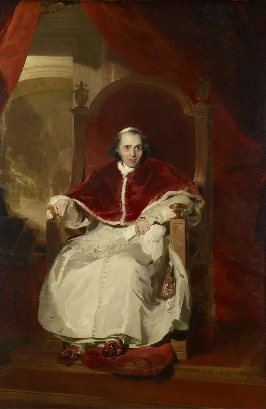 Portrait du pape Pie VII - Thomas Lawrence image 1 reproduction de peinture à l’huile