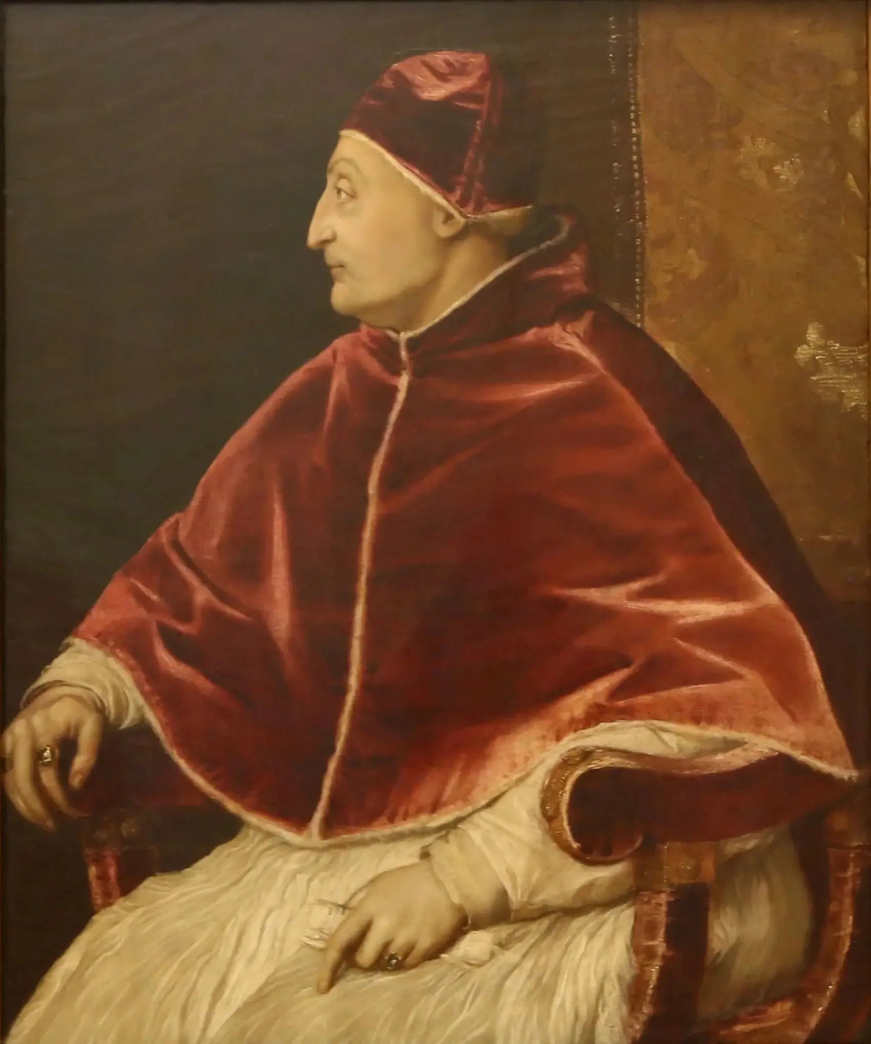 Portrait du pape Sixte IV - Titian image 1 reproduction de peinture à l’huile