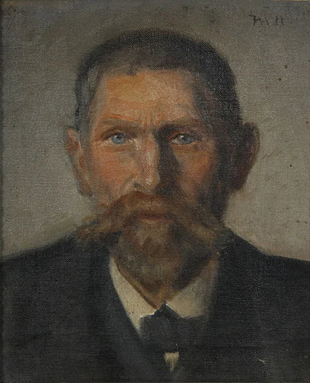 Portrait du pêcheur Jens Martin Jensen Røntved. - Michael Peter Ancher image 1 tableau peint à l’huile sur toile