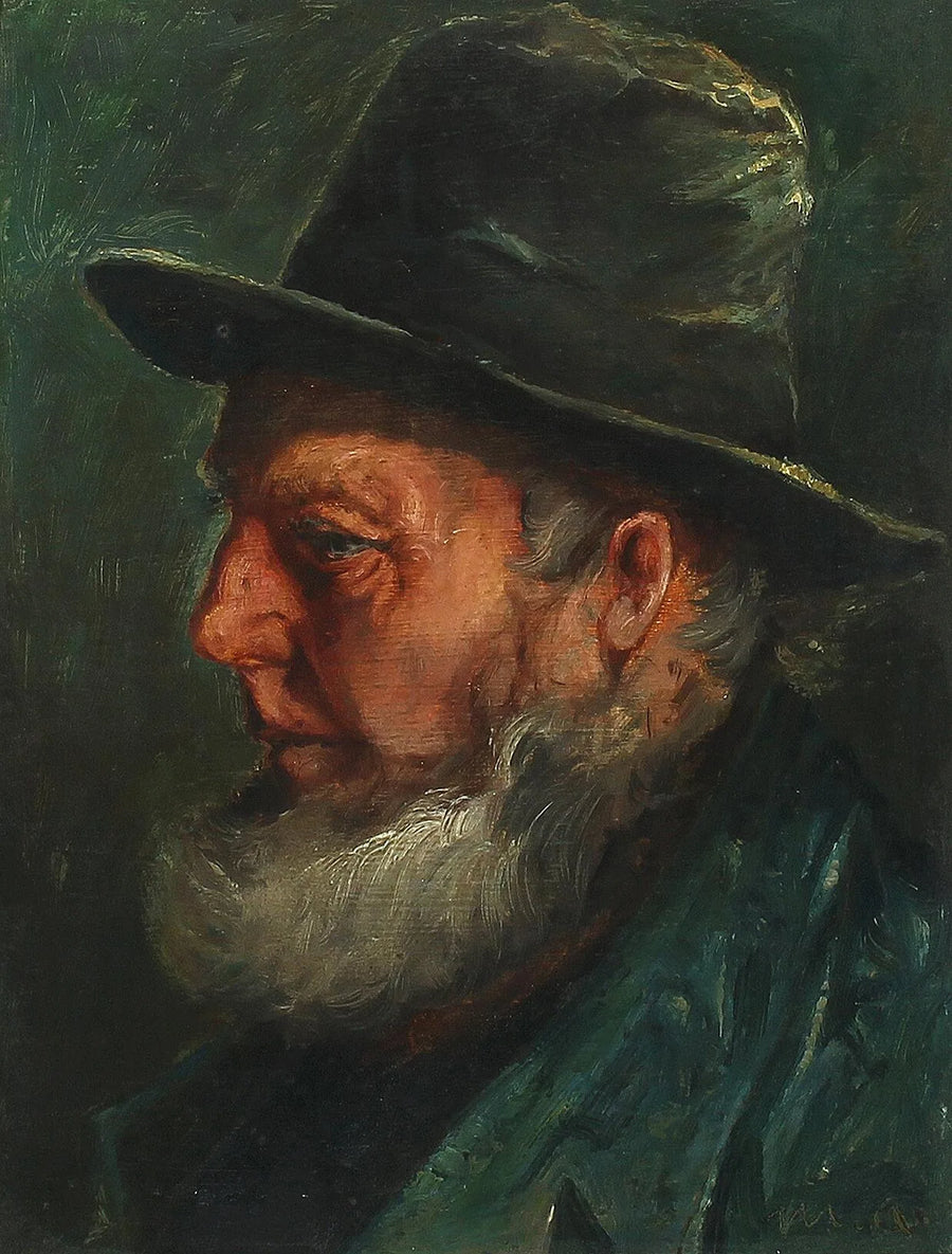 Portrait du pêcheur Ole Svendsen de Skagen. - Michael Peter Ancher