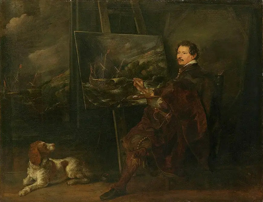 Portrait du peintre Andries van Eertvelt - Antoine van Dyck image 1 tableau peint à l’huile sur toile