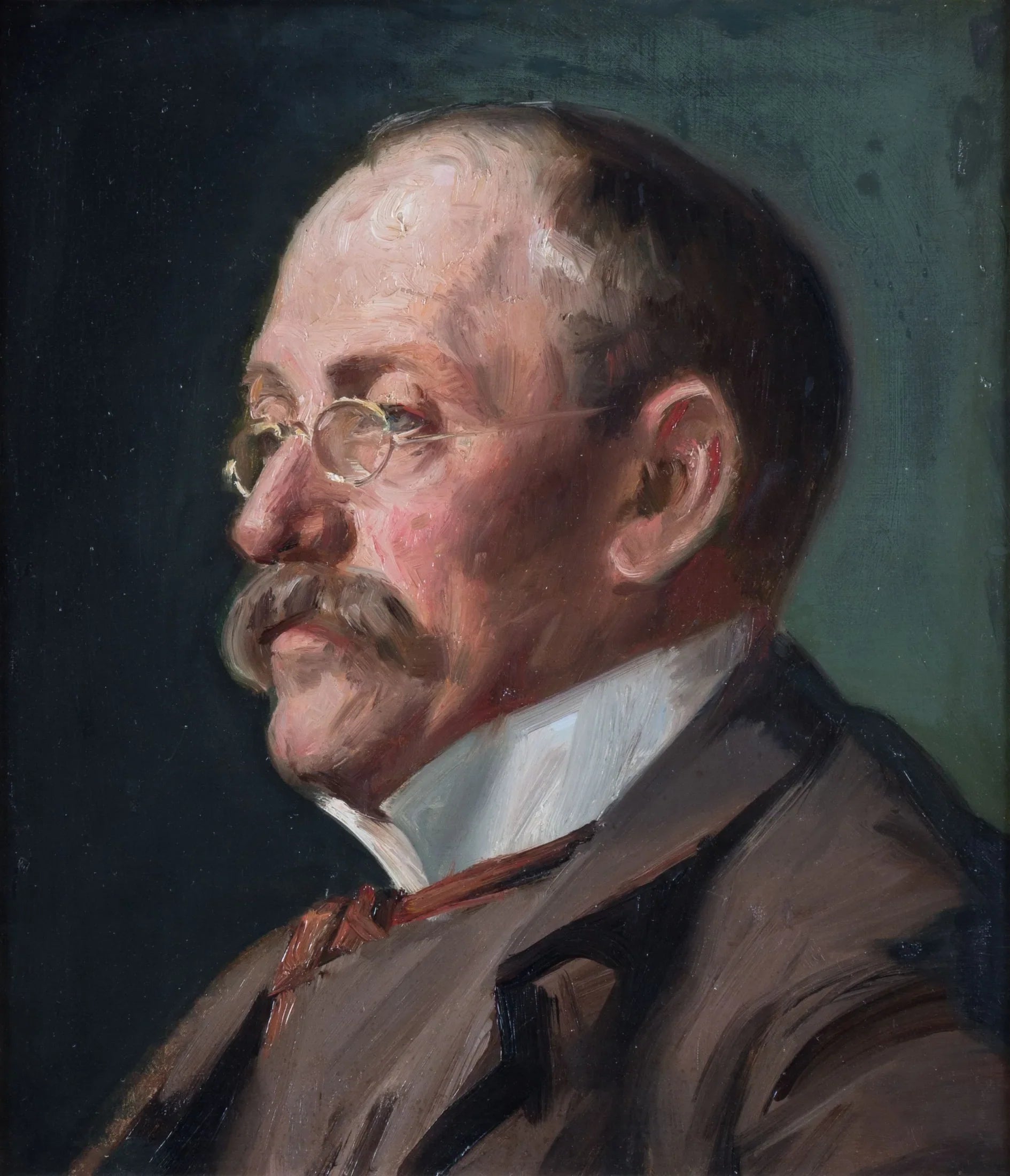 Portrait du peintre Eilif Peterssen - Michael Peter Ancher image 1 copie peinte à la main à l’huile