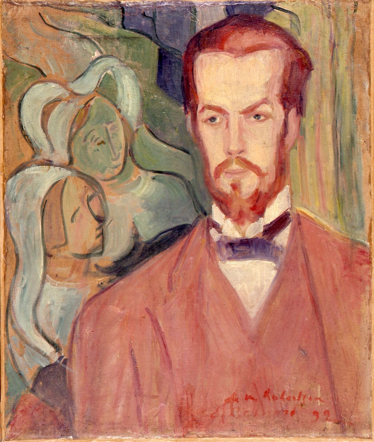 Portrait du peintre Éric Forbes-Robertson - Émile Bernard image 1 copie de tableau peinte à la main