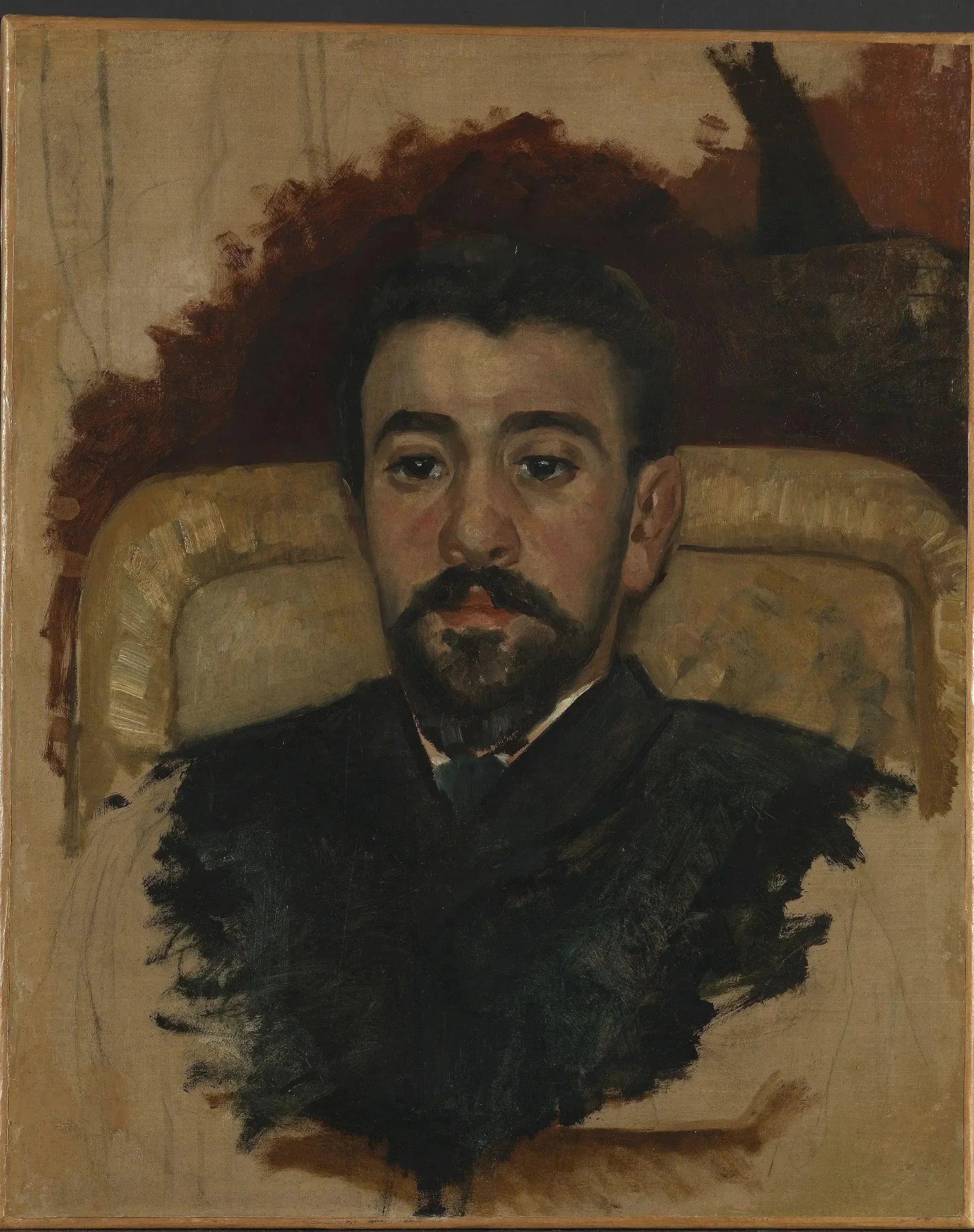 Portrait du peintre italien Giuseppe De Nittis - Édouard Manet image 1 copie de tableau peinte à la main