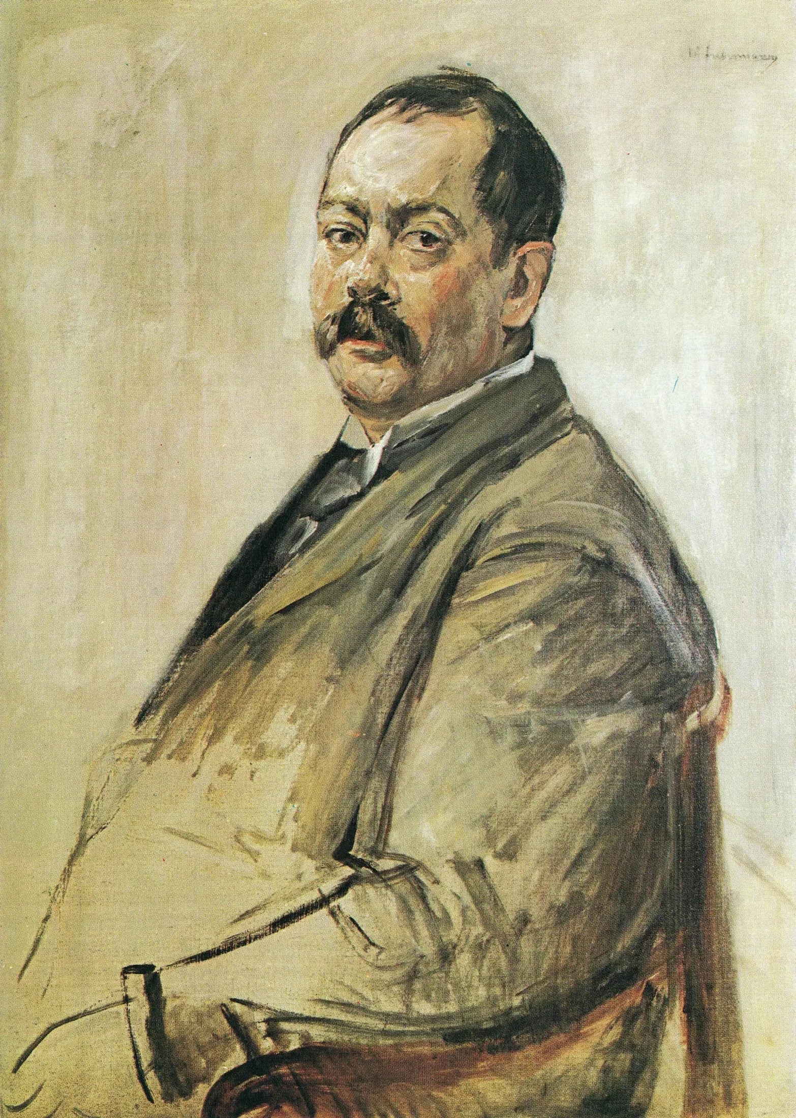 Portrait du peintre Lovis Corinth - Max Liebermann image 1 reproduction d’œuvre d’art à l’huile