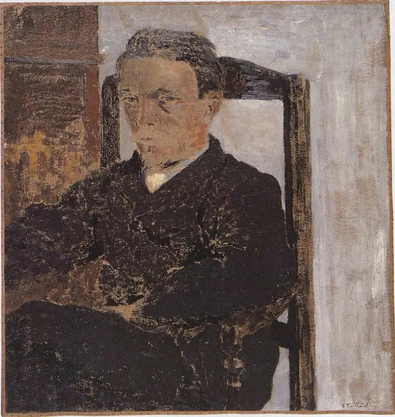 Portrait du peintre Vallotton - Édouard Vuillard image 1 tableau peint à l’huile sur toile