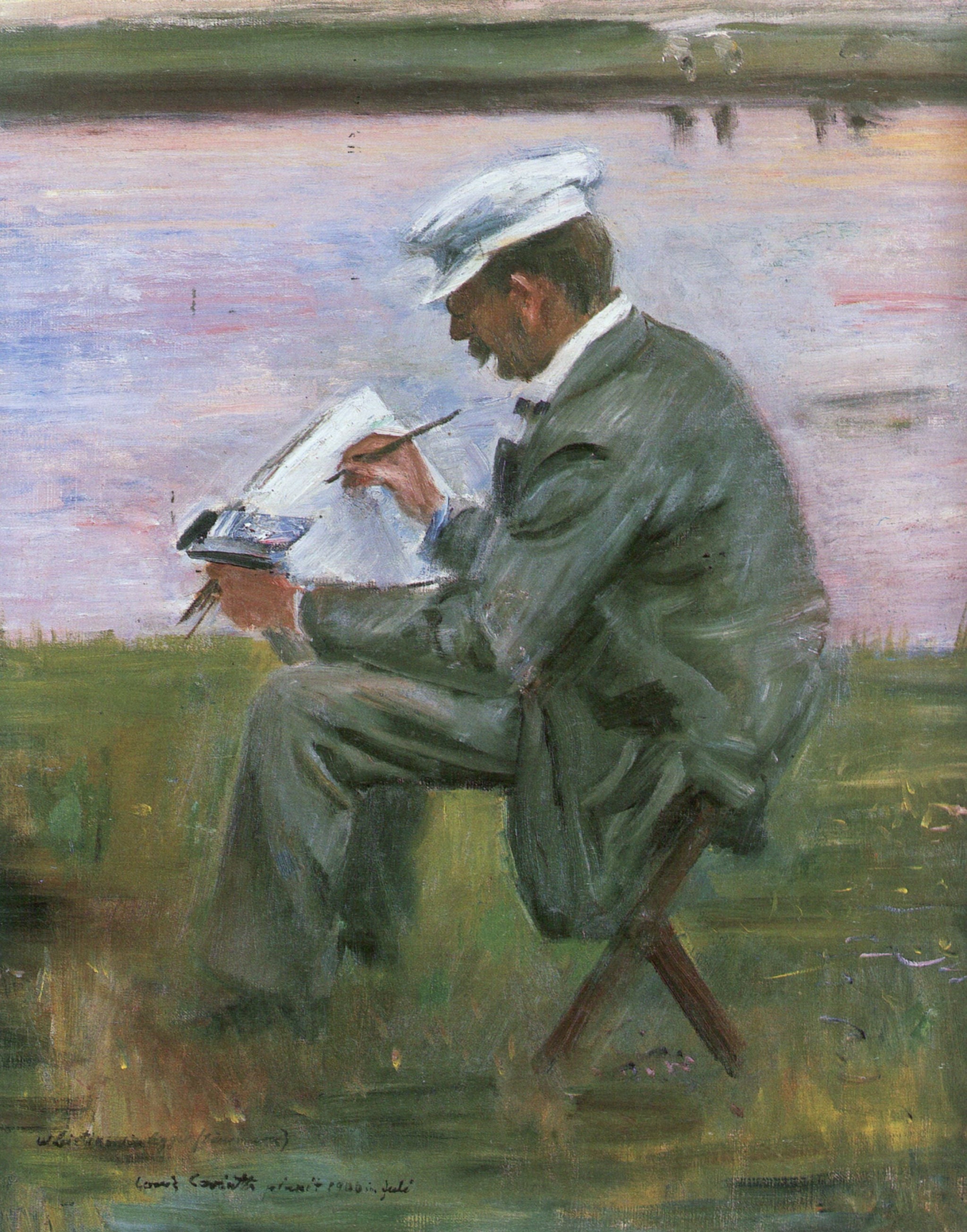 Portrait du peintre Walter Leistikow - Lovis Corinth image 1 copie peinte à la main à l’huile