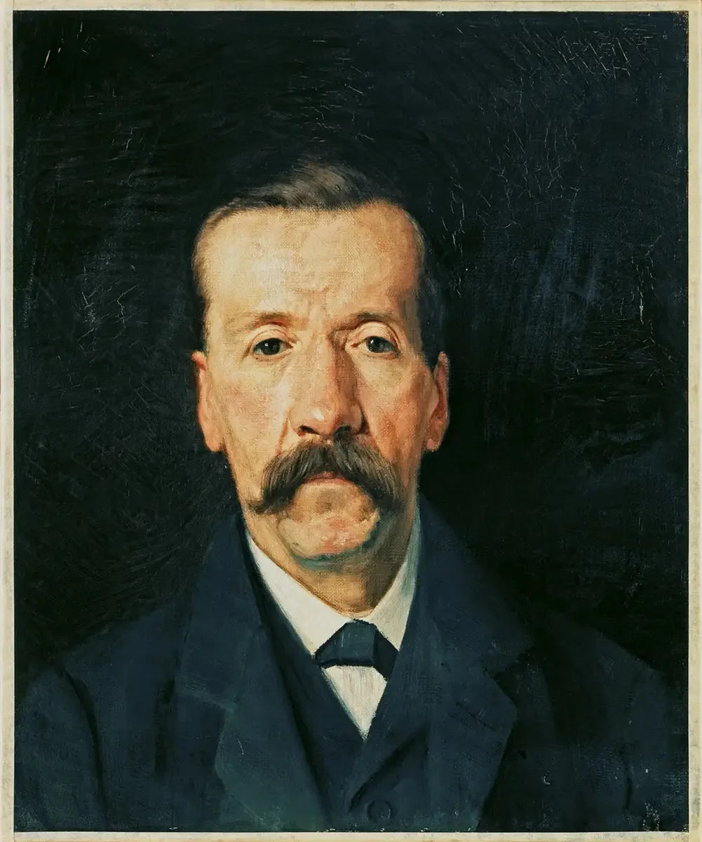 Portrait du père de l'artiste - Félix Vallotton image 1 tableau peint à l’huile sur toile