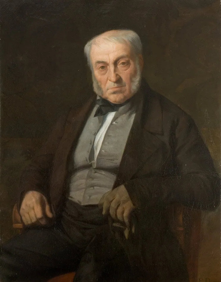 Portrait du père du peintre - Jules-Élie Delaunay image 1 tableau peint à l’huile sur toile