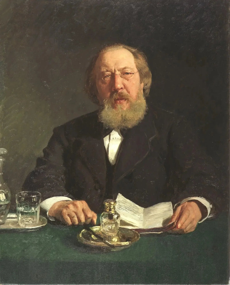 Portrait du poète et slavophile Ivan Sergueïevitch Aksakov - Ilya Repin