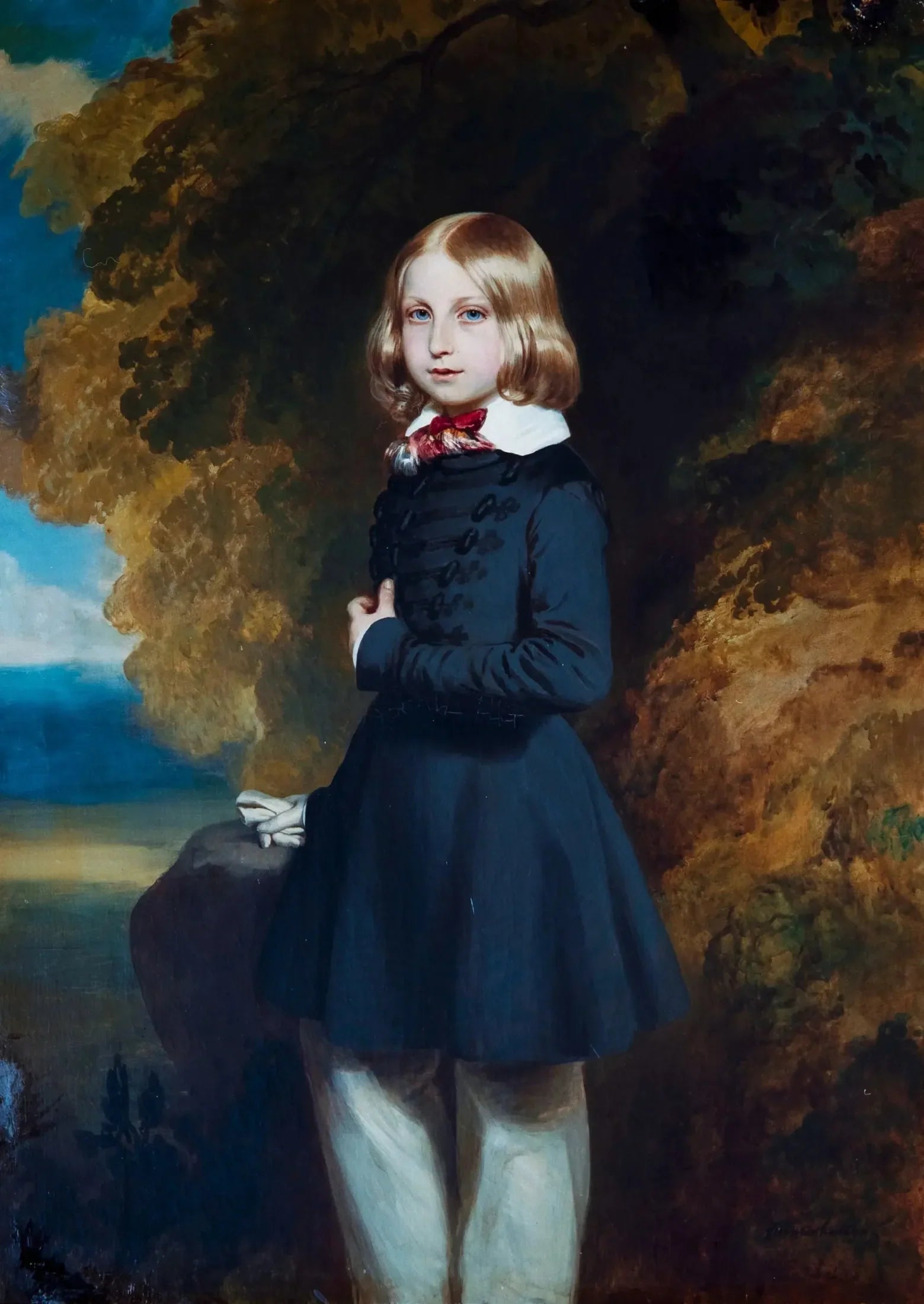 Portrait du prince Philippe, comte de Flandre - Franz Xaver Winterhalter image 1 reproduction artisanale de tableau