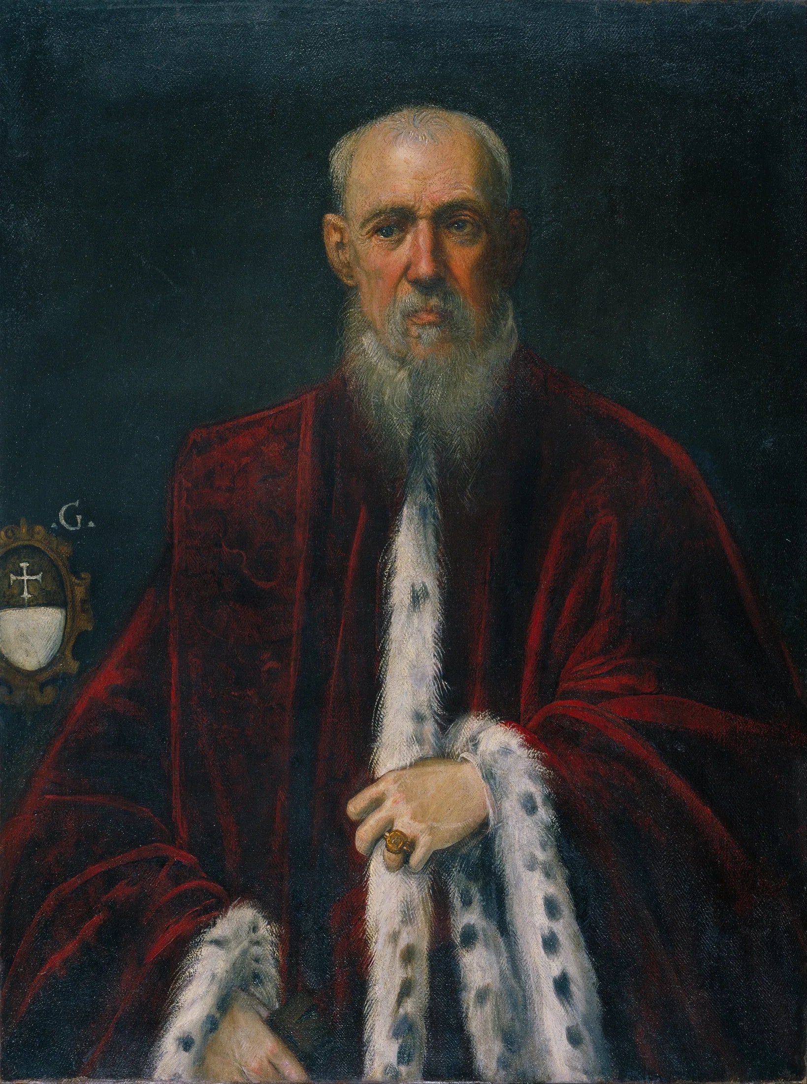 Portrait du Procureur Alessandro Gritti - Jacopo Tintoretto image 1 copie peinte à la main à l’huile