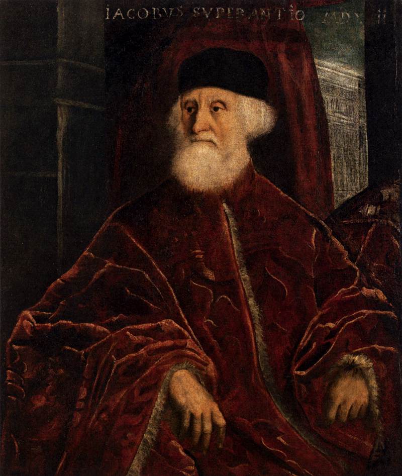Portrait du procureur Jacopo Soranzo - Jacopo Tintoretto image 1 copie de tableau peinte à la main