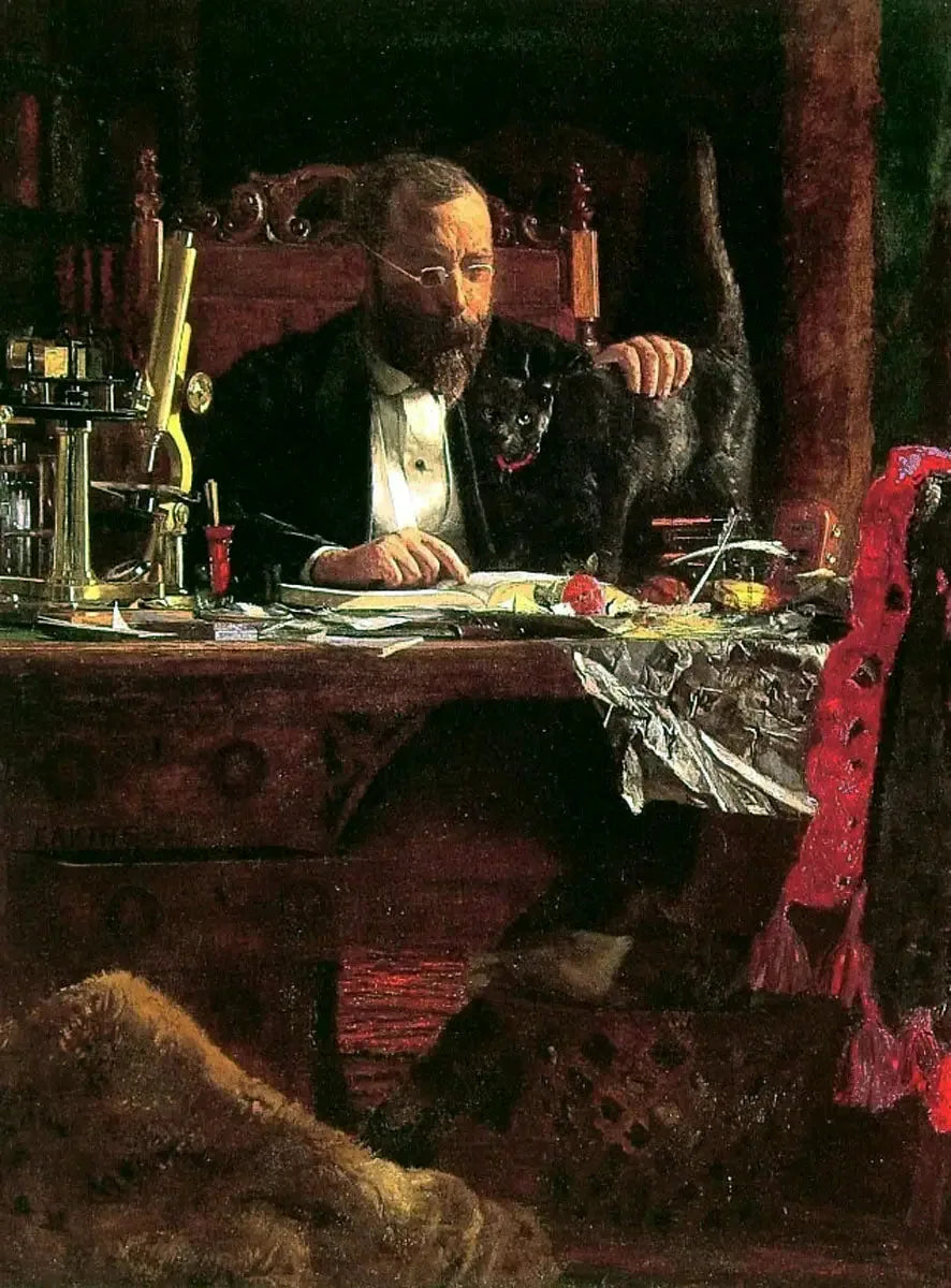 Portrait du professeur Benjamin H. Rand - Thomas Eakins image 1 tableau peint à l’huile sur toile