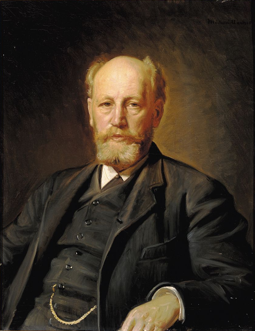 Portrait du professeur Tage Algren Tage-Hansen. - Michael Peter Ancher image 1 reproduction artisanale de tableau