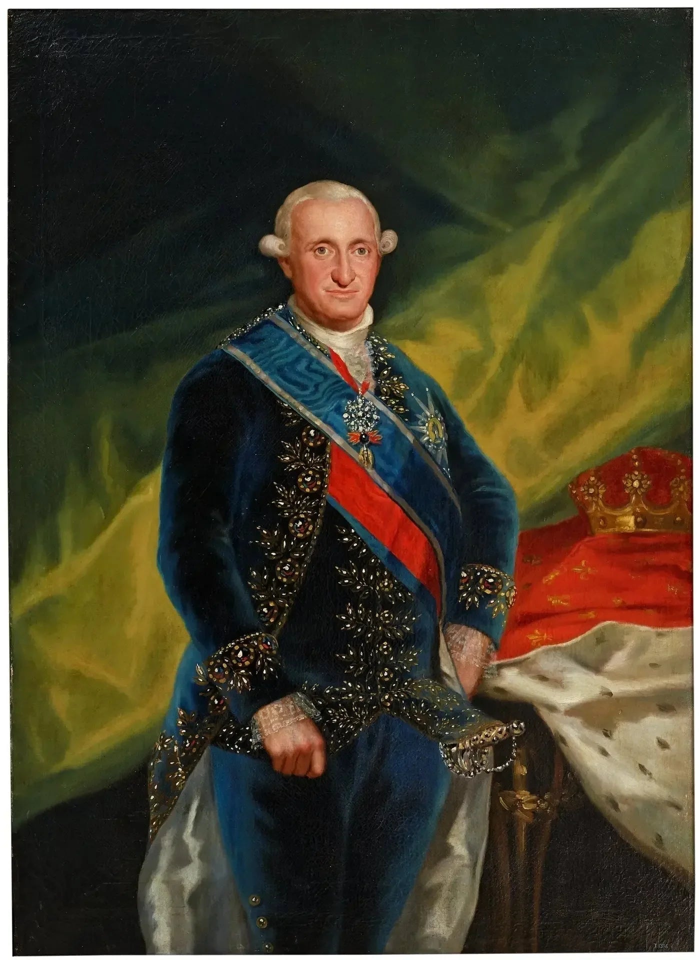 Portrait du roi Charles IV - Francisco de Goya image 1 copie peinte à la main à l’huile