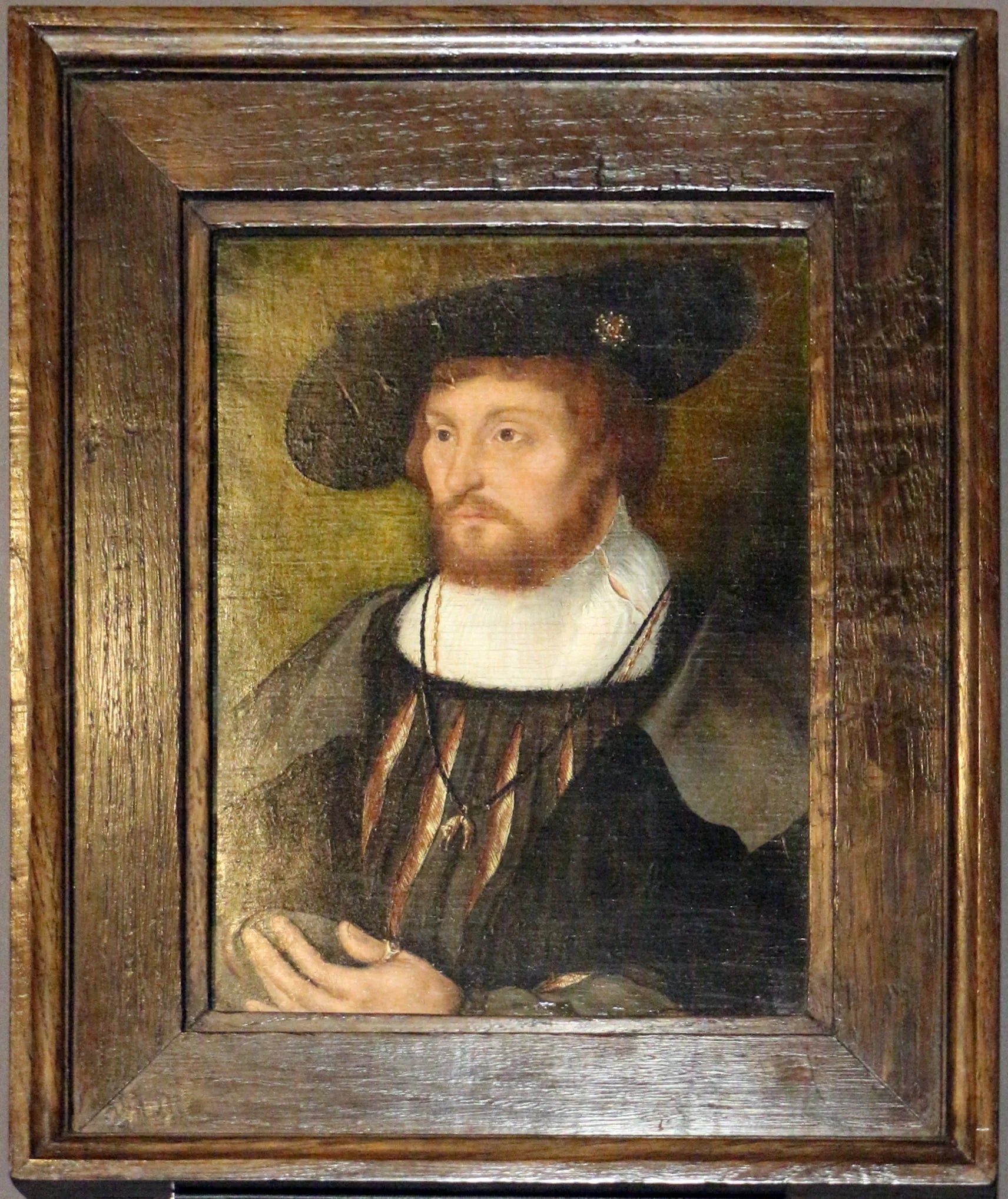 Portrait du roi Christian II de Danemark (1481-1559) - Joos van Cleve image 1 reproduction de peinture à l’huile